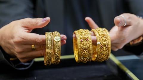 Gold bangles