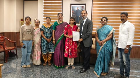 Ethiraj College for Women has awarded Kaviya Jayakumar admission with a full scholarship