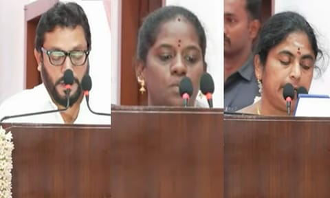 Ministers taking oath