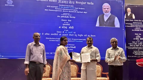 Addressing newly recruited candidates who received appointment orders, the Minister said the initiative stemmed from Prime Minister Modi's promise to provide 10 lakh government jobs within a year