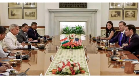 The US Secretary of State's maiden trip to India is largely seen as an attempt to repair bilateral relations that came under severe strain in the last one year over Washington's trade and tariff policies