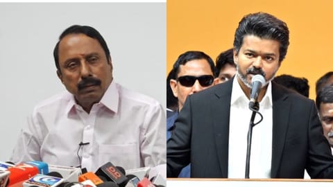 (L) KA Sengottaiyan, (R) Chief Minister C Joseph Vijay