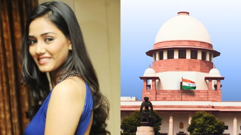 (L) Twisha Sharma, (R) Supreme Court