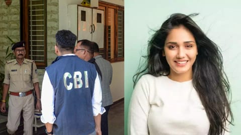 Central Bureau of Investigation (CBI) officials investigate the death of model and actor Twisha Sharma, in Bhopal