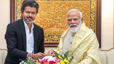 CM Vijay with PM Modi