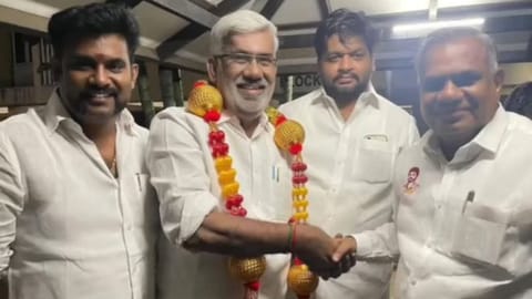 AIADMK leader Vellamandi Natarajan joins TVK