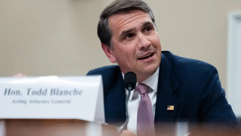 Acting Attorney General Todd Blanche testifies before the House Appropriations Committee