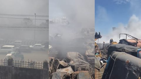 Chennai: Massive fire breaks out at Pallikaranai dump yard; over 100 seized cars gutted