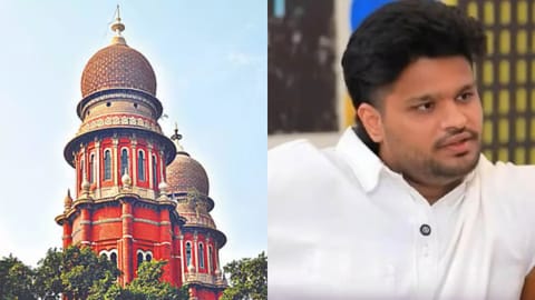 (L) Madras High Court, (R) Aakash Baskaran
