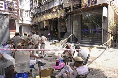 Delhi restaurant fire
