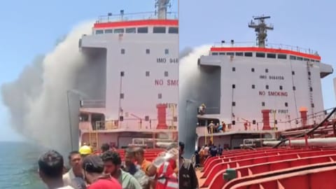 Palau-flagged tanker that caught fire