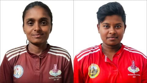 (L) NS Subhaharini, (R) M Thenmozhi