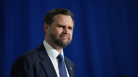 Vice President JD Vance speaks in Bethpage, New York