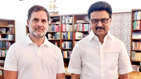 Chief Minister Stalin with Rahul Gandhi