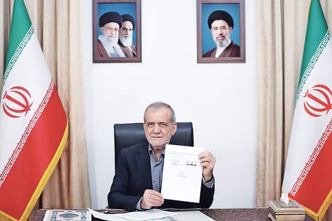 Iranian President Masoud Pezeshkian
