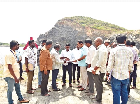 stone quarry at Chettipunyam
