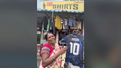P Selvi of ‘350 Shirts’, Puducherry