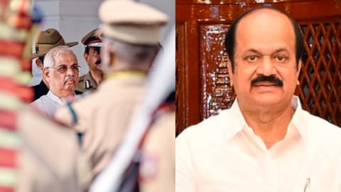 Tamil Nadu Assembly Speaker JCD Prabhakar and Governor RV Arlekar