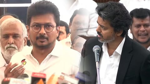 (L- R) Udhayanidhi and CM Vijay