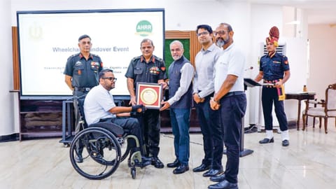IIT Madras hands over 25 indigenously developed wheelchairs to the Army Hospital