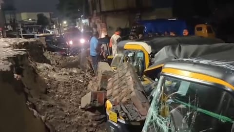 Thane wall collapse