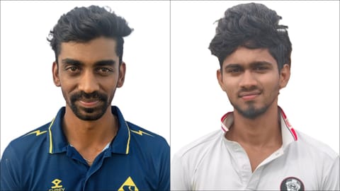 (L) B Indrajith, (R) Santhosh Kumar