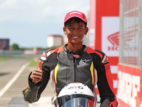 Sarthak Chavan is all smiles post his victory on Sunday