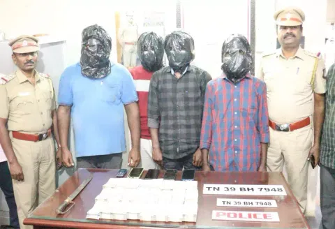 The accused presented before the media