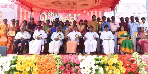 Pongal celebration at SRM