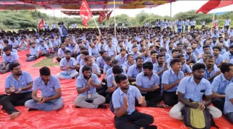 Striking workers