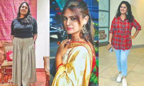 (L to R) Nrithya; Divya Rajkumar; Hema Rakesh 