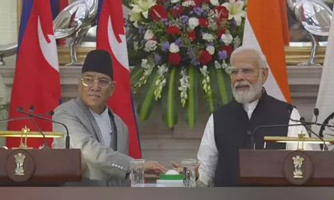 Nepal PM Pushpa Kamal Dahal 'Prachanda', Prime Minister Narendra Modi (YouTube/NarendraModi) 