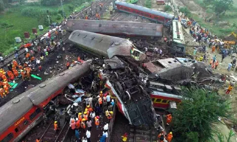 Visual from the accident site. (PTI)
