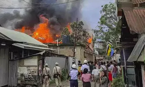 Visuals from Imphal (PTI)