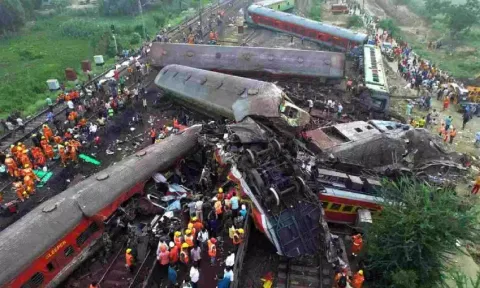 Visuals from the accident site. (PTI)