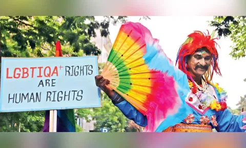 Image from the pride march (Photo: Hemanathan M)