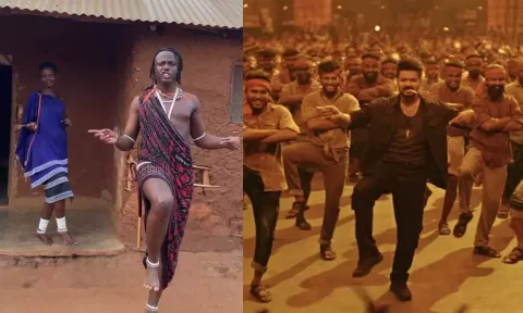 Screengrab from the video of Kili Paul dancing with his sister to the song 'Naa Ready' from actor Vijay starrer 'Leo' (Instagram)