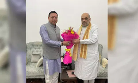  Uttarakhand Chief Minister Pushkar Singh Dhami met Union Home Minister Amit Shah
