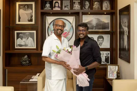 Mari Selvaraj meets Rajinikanth (Twitter: @mari_selvaraj) 