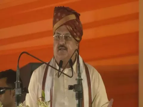 BJP National President JP Nadda (Picture credit:ANI)