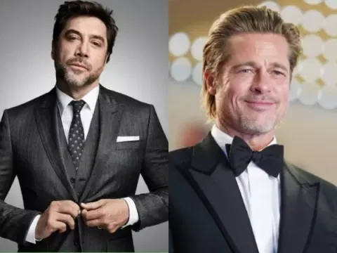 Javier Bardem and Brad Pitt 