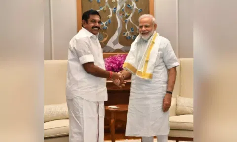 Edappadi K. Palaniswami (EPS) and prime minister narendra modi