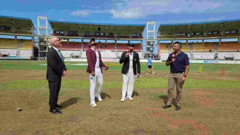 India VS West Indies (Photo: twitter/@BCCI)