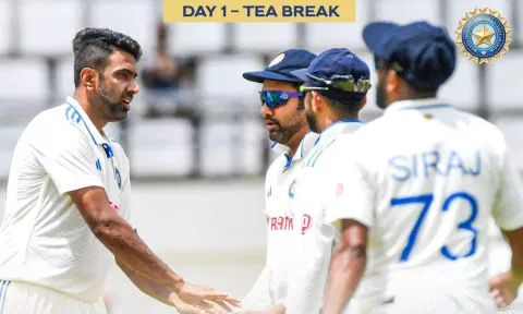 Ashwin got to the milestone when dismissed Alzarri Joseph (4) for his third wicket. (BCCI) 