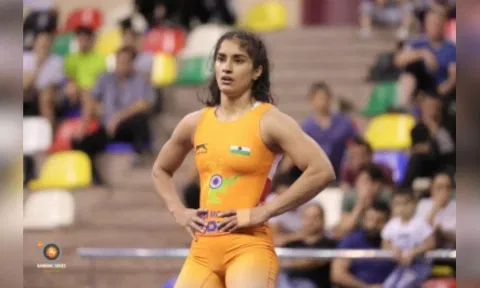 wrestler Vinesh Phogat (PHOTO: IANS)