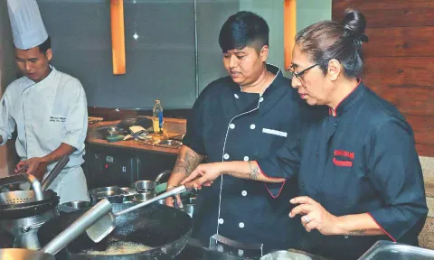 Chef Doma Wang with her daughter Chef Sachiko Seth (Credits: Hemanathan M)