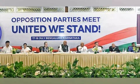 Opposition leaders during 1st day of Bengaluru meeting (ANI)