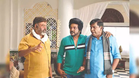 During the shoot of Chandramukhi 2