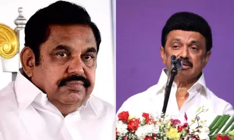 (L-R) Edappadi K Palaniswami; MK Stalin (File)