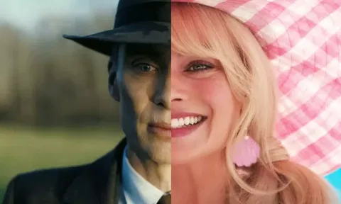 Cillian Murphy as J Robert Oppenheimer; Margot Robbie as Barbie (Twtitter)
